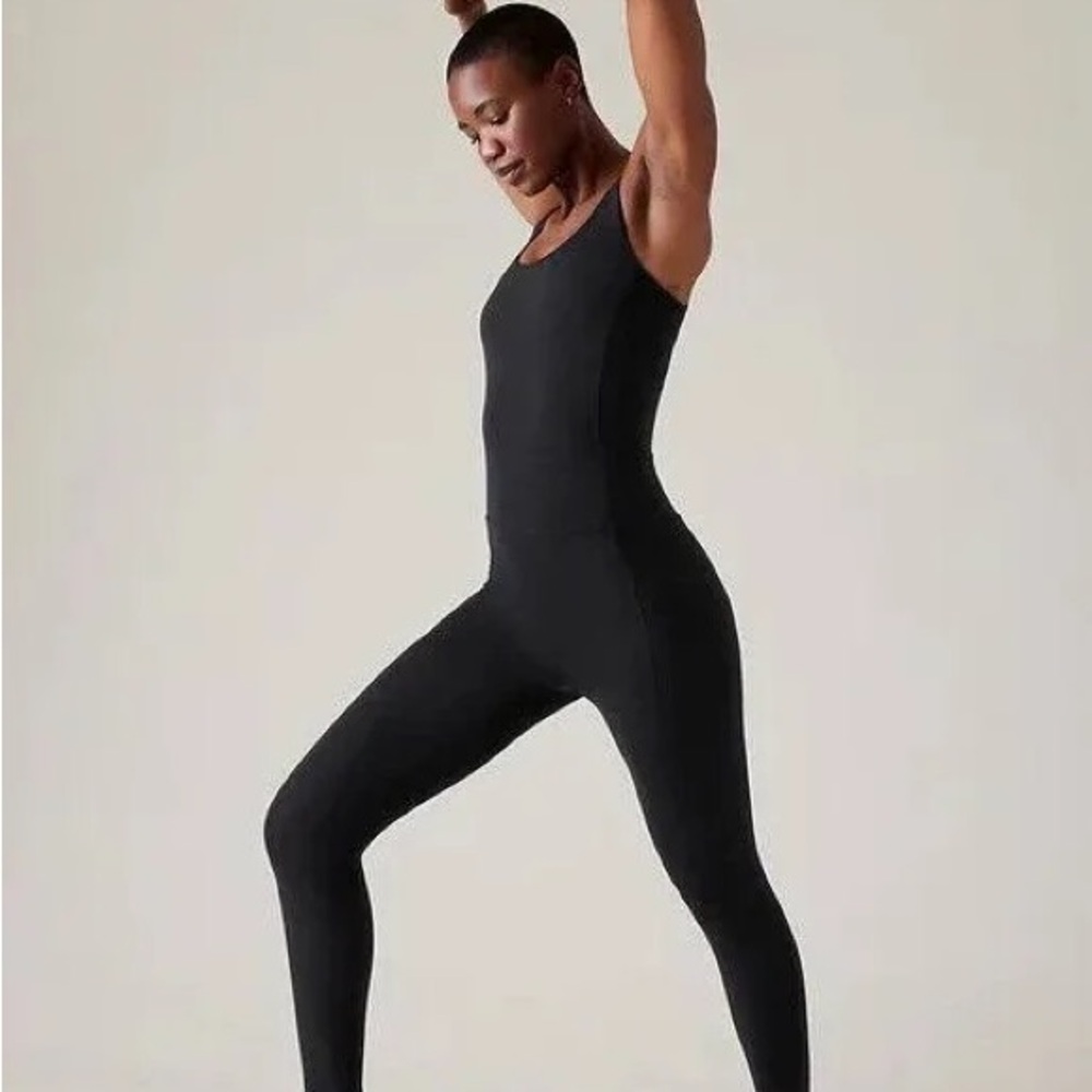 NWT Athleta Salutation Stash Black Women's Jumpsuit